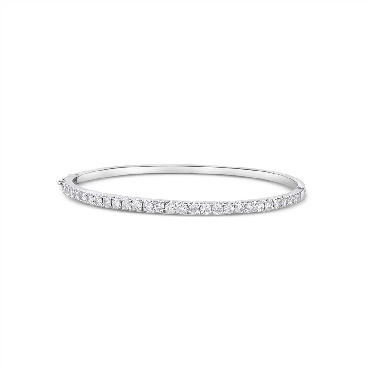 14K White Gold Diamond Bracelet