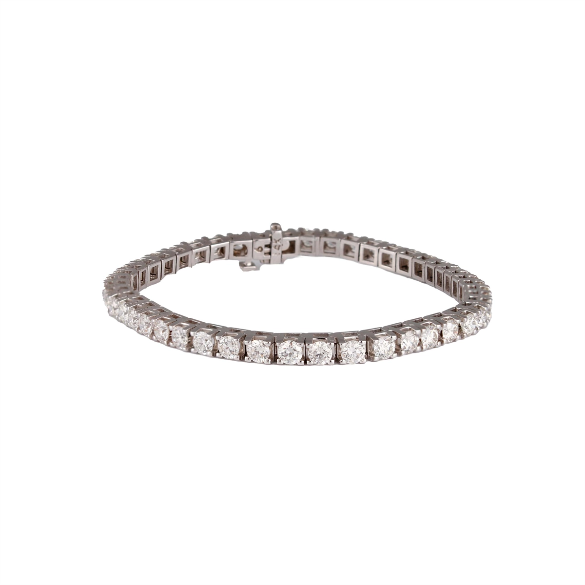 14K White Gold Diamond Tennis Bracelet