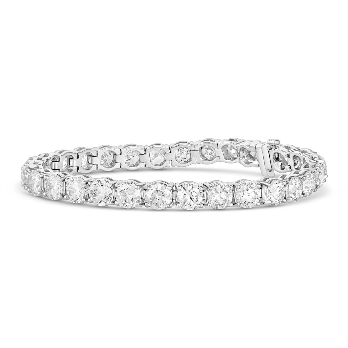 14K White Gold Diamond Tennis Bracelet