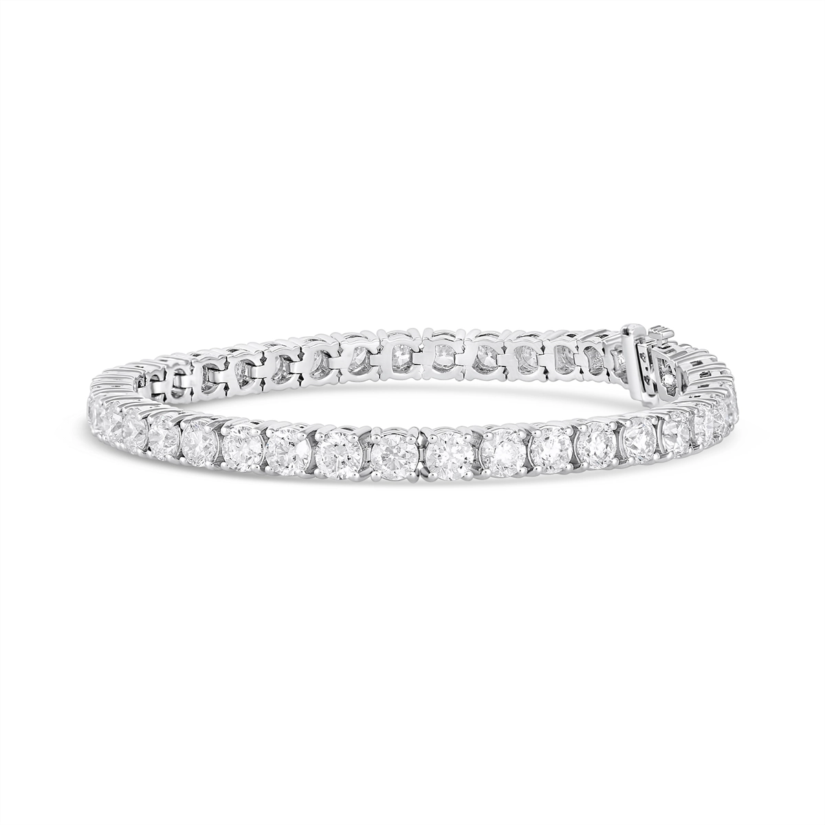 14K White Gold Diamond Tennis Bracelet