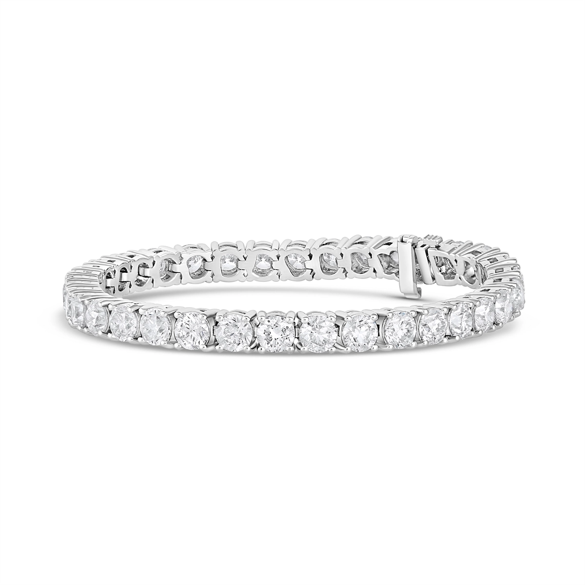 14K White Gold Diamond Tennis Bracelet