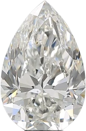 2.01 Carat H SI1 Pear Natural Diamond