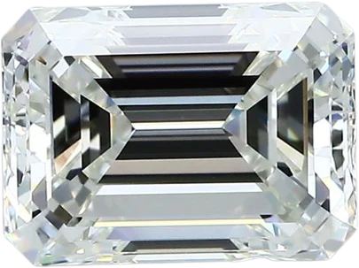 3.02 Carat I VVS1 Emerald Natural Diamond