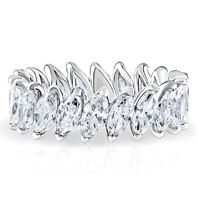 A. Jaffe Marquise Diamond Eternity Ring in White Gold