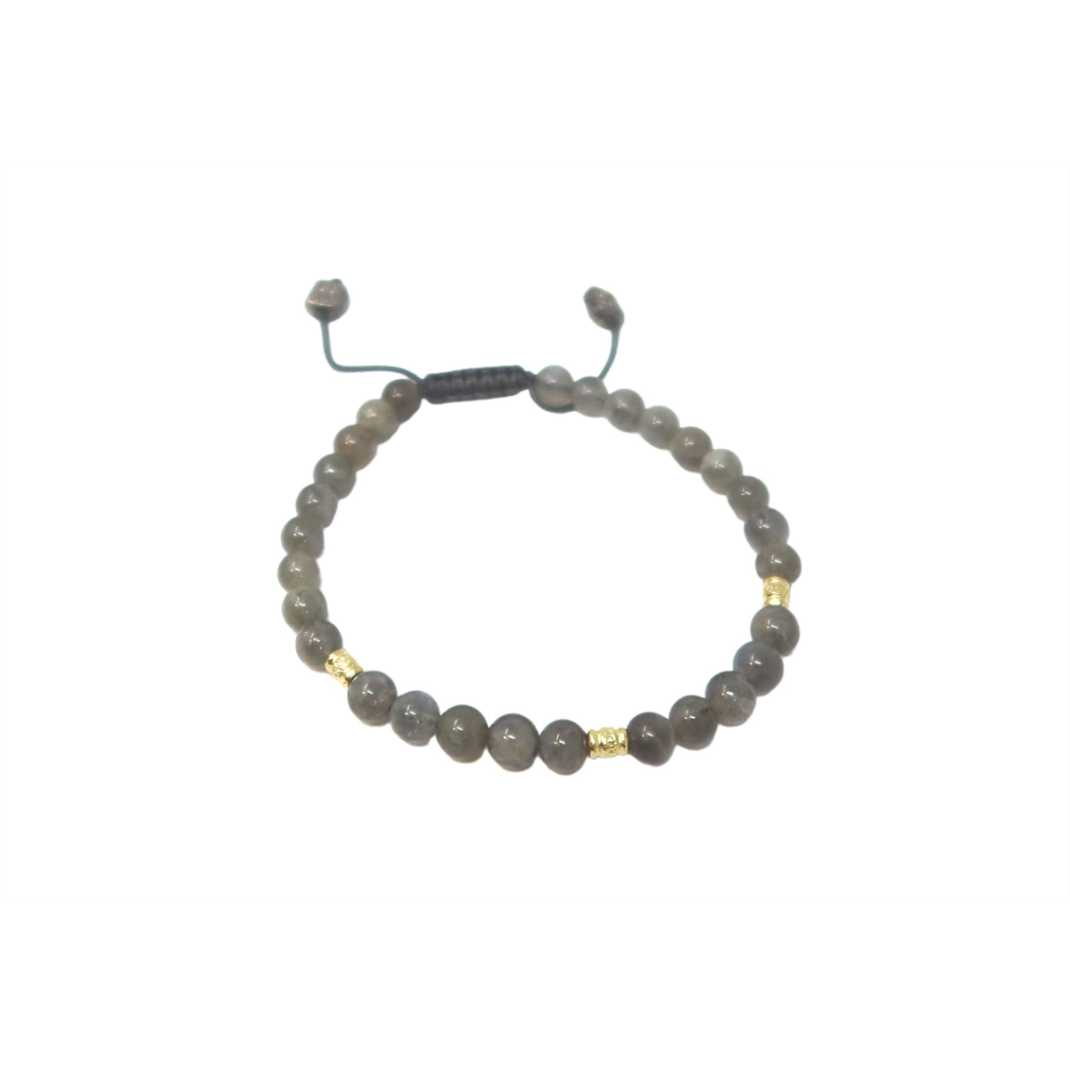 Armenta 18K Yellow Gold Labrodorite Bead Bolo Bracelet