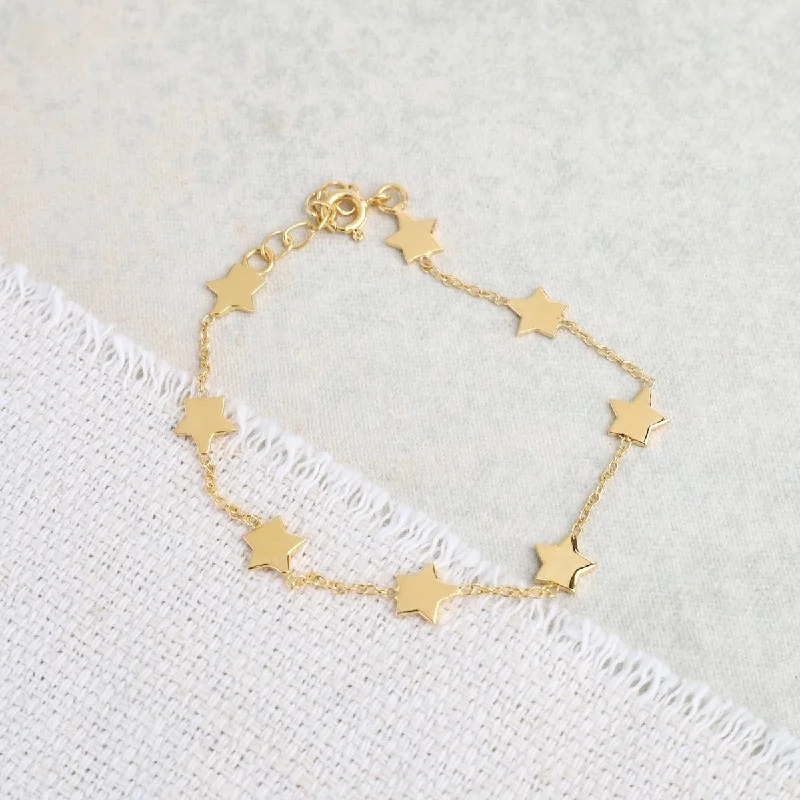 Starry Starry Bracelet in Gold Fill