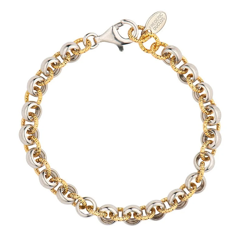 Sterling Silver & Yellow Gold Plated Riley Bracelet