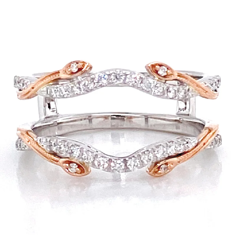 Diamond Ring Guard  in 14K White/Rose Gold (0.25ctw)