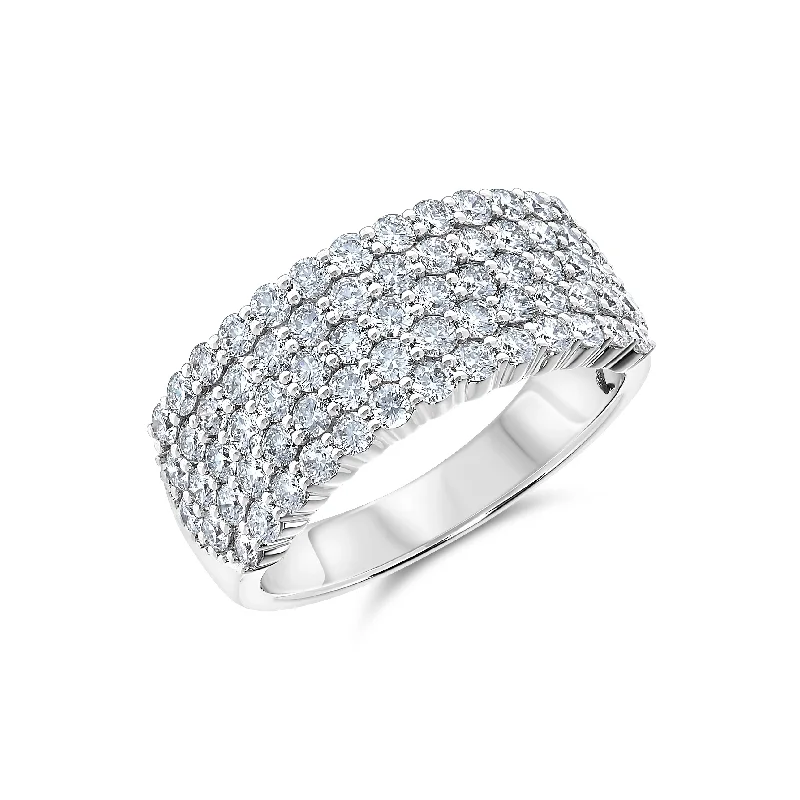 Bremer Jewelry Round Diamond Fashion Ring in 14K White Gold (1.75ctw)