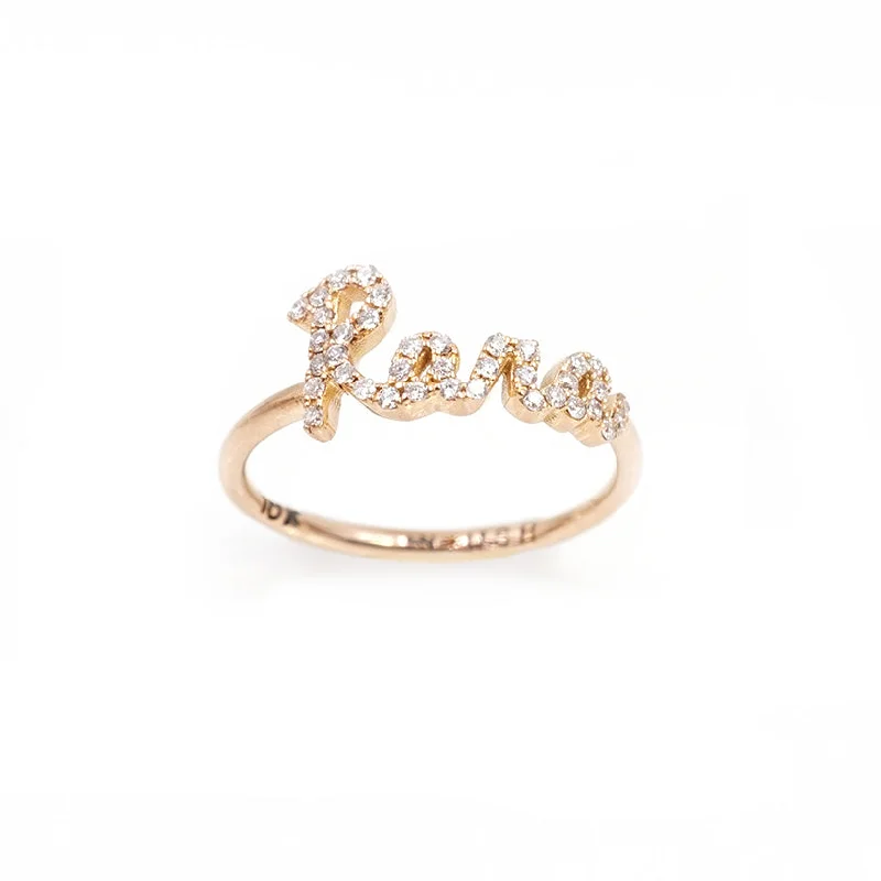 Call My Name Pave Diamond Ring