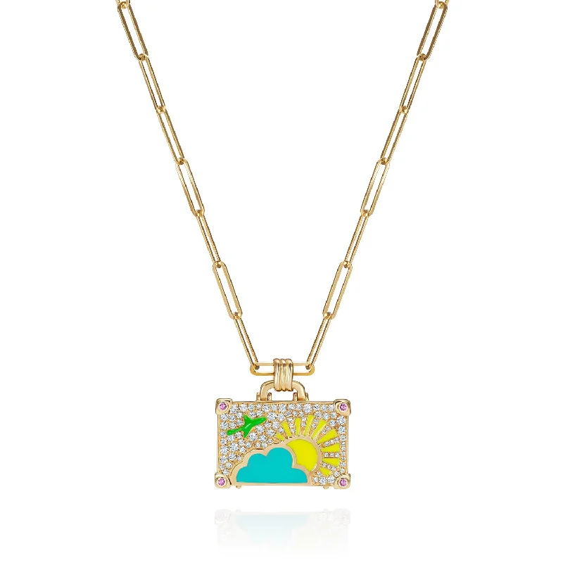 Diamond Weekend Trip Pendant Necklace