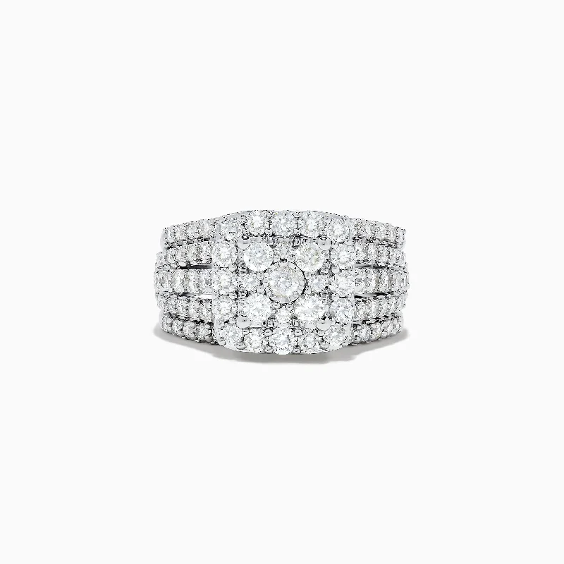 Bouquet 14K White Gold Diamond Ring Set