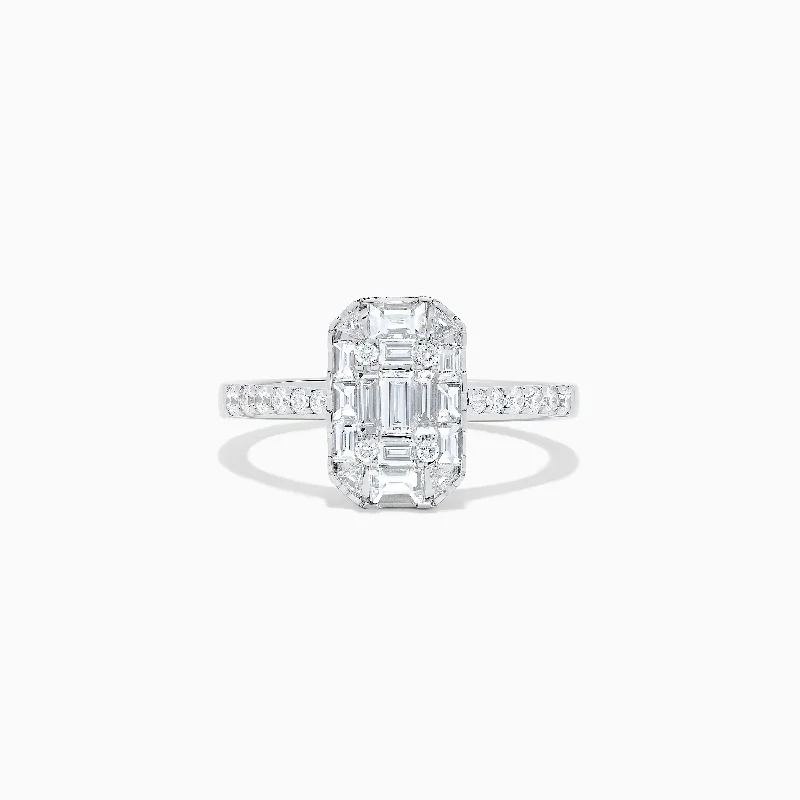 Classique 14K White Gold Diamond Ring