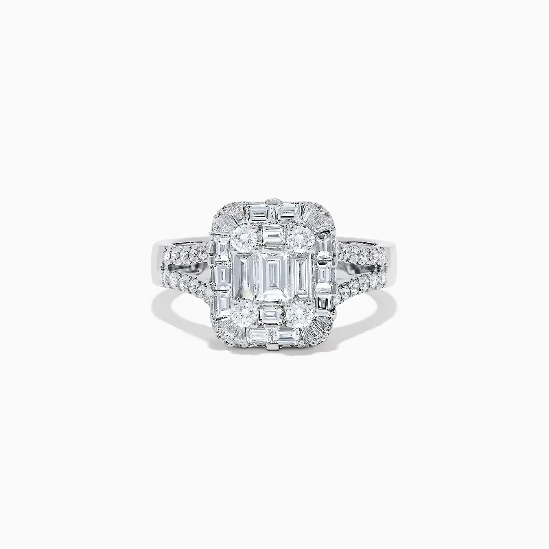 Classique 14K White Gold Diamond Ring