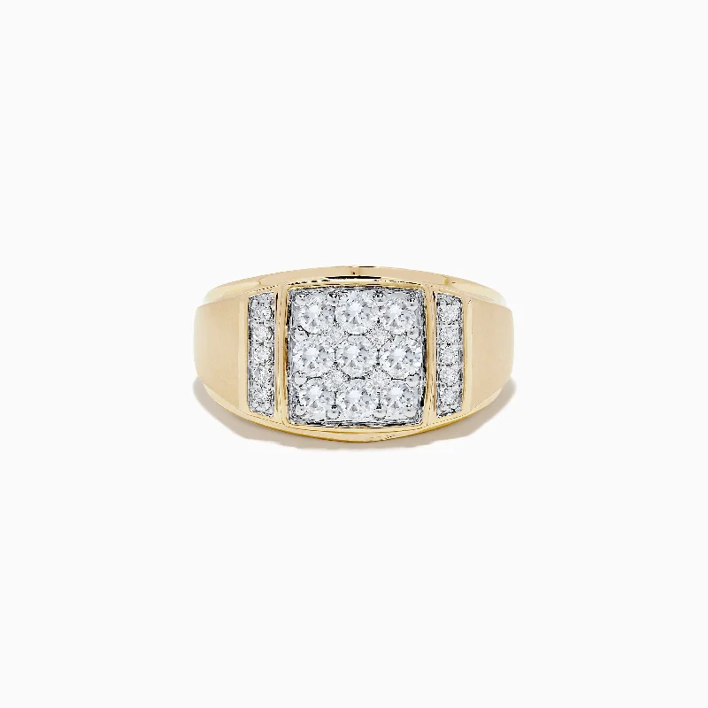 Men's 14K Yellow Gold Diamond Ring