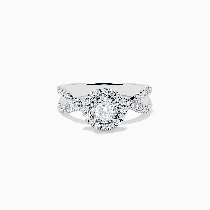 Pave Classica 14K White Gold Diamond Ring