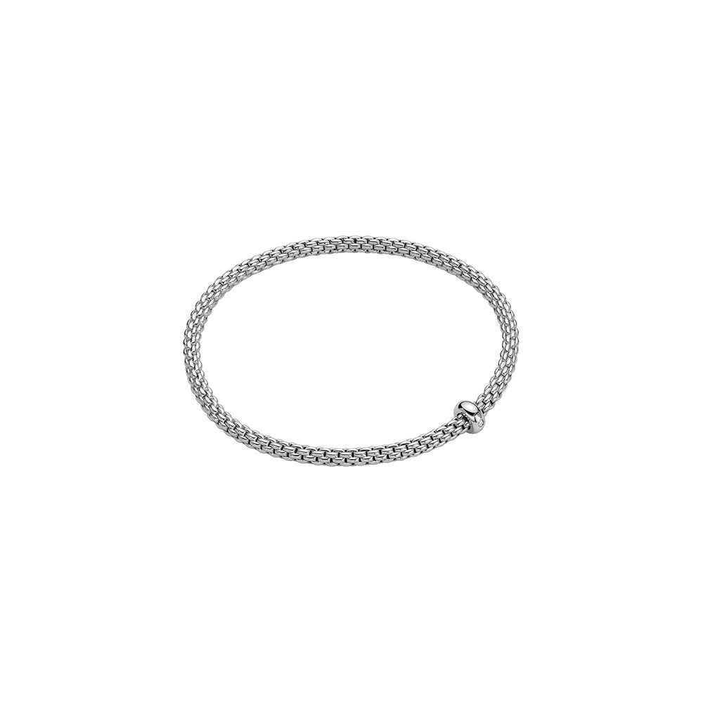 Fope 18K White Gold Prima Collection Diamond Bracelet, Small Size