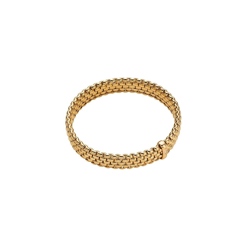 Fope 18K Yellow Gold Panorama Collection Diamond Bracelet, Medium Size