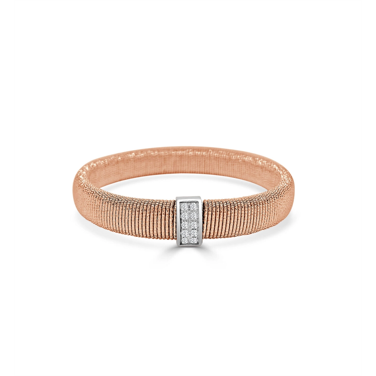 Frederic Sage 18K Rose Gold Diamond Stretch Bracelet