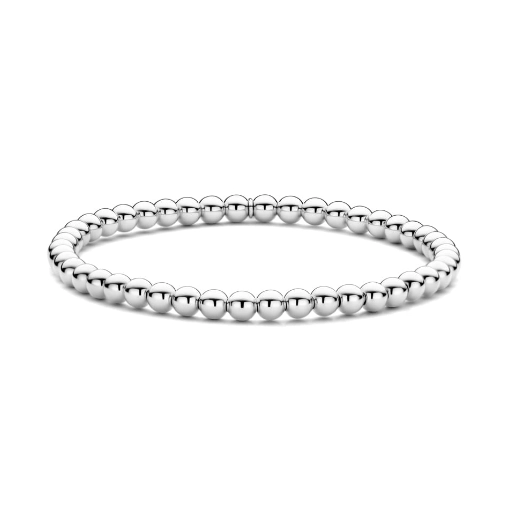 Hulchi Belluni 18K White Gold 4mm Tresore Bracelet