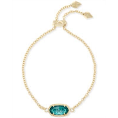 Kendra Scott Elaina Bracelet in Gold with London Blue