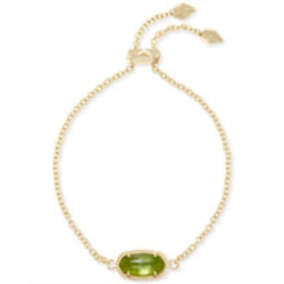 Kendra Scott Elaina Bracelet in Gold with Peridot Illusion