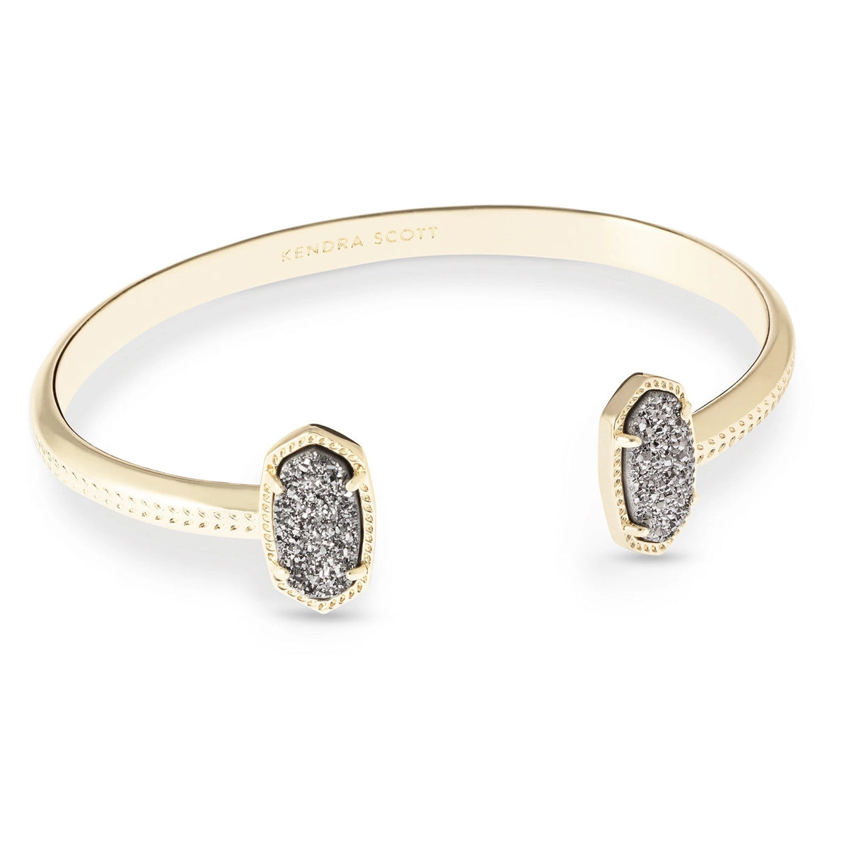 Kendra Scott Elton Bracelet in Gold with Platinum Drusy