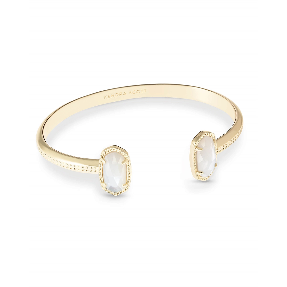 Kendra Scott Elton Cuff Bracelet in Gold with Ivory MOP