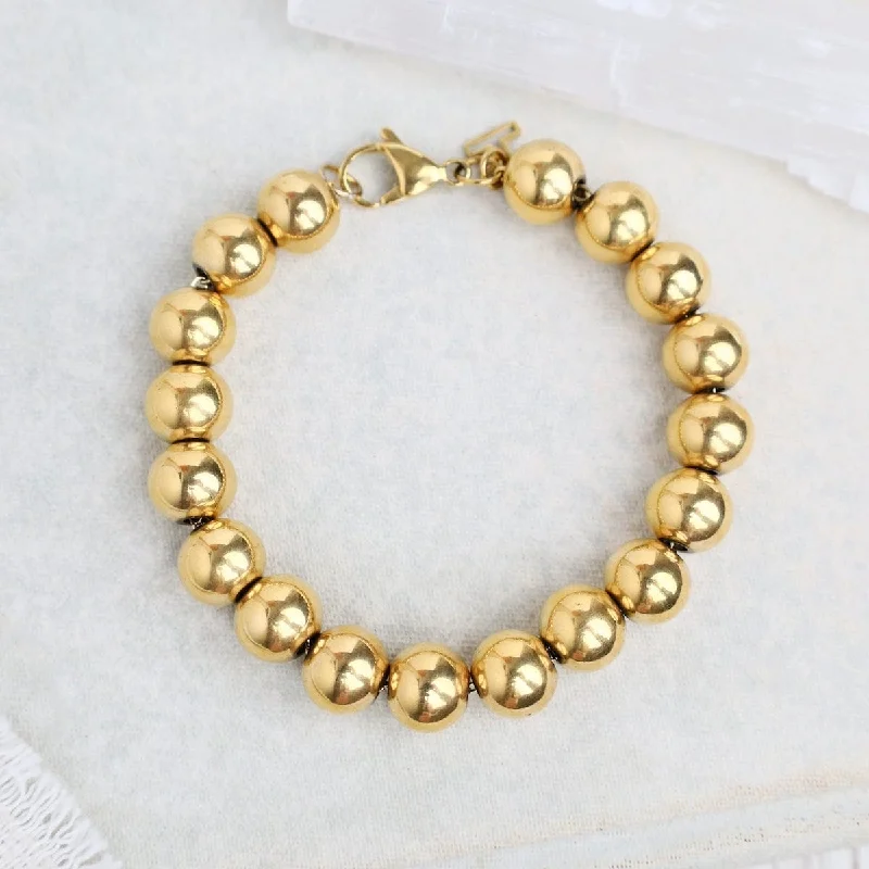 The Large Gold Ball Bracelet