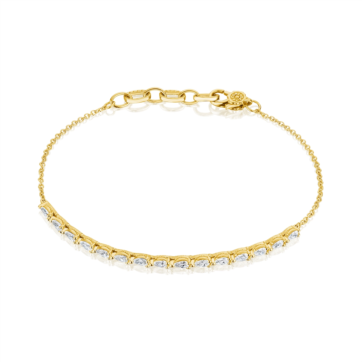 Tacori 18K Yellow Gold Diamond Bracelet