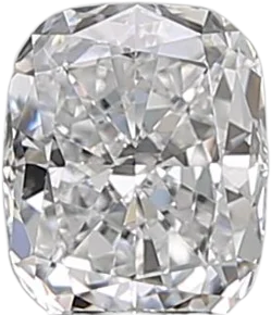 0.5 Carat D VVS1 Elongated Cushion Natural Diamond