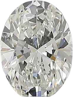 0.5 Carat F VVS2 Oval Natural Diamond