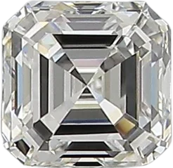 0.51 Carat F VVS2 Asscher Natural Diamond