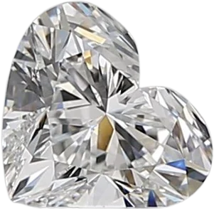 0.51 Carat E VS1 Heart Natural Diamond