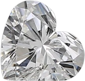 0.51 Carat F VVS2 Heart Natural Diamond