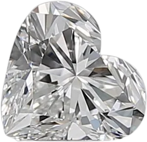 0.51 Carat F VVS2 Heart Natural Diamond