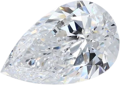 0.7 Carat E VS2 Pear Natural Diamond