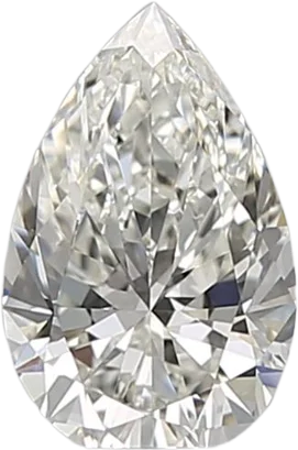 0.72 Carat I IF Pear Natural Diamond