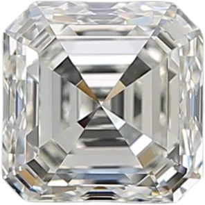 1.01 Carat H VVS1 Asscher Natural Diamond