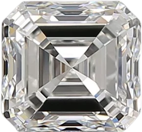 1.01 Carat H VVS2 Asscher Natural Diamond