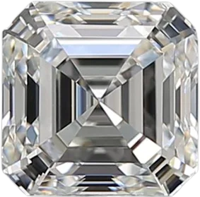 1.01 Carat H VVS2 Asscher Natural Diamond