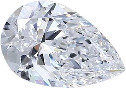 1.02 Carat D VS2 Pear Natural Diamond