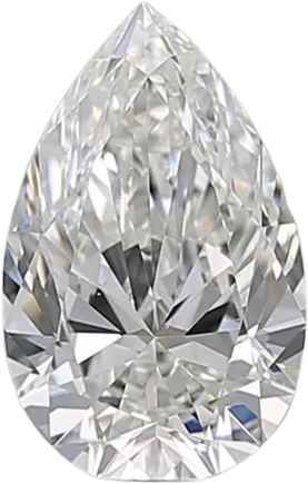 1.02 Carat F VS1 Pear Natural Diamond