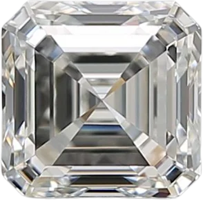 1.1 Carat H VVS1 Asscher Natural Diamond