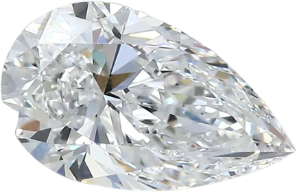 1.5 Carat E VS1 Pear Natural Diamond