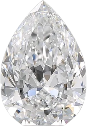 1.53 Carat D VVS2 Pear Natural Diamond