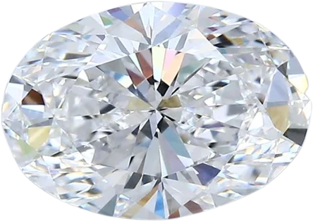 1.9 Carat D VVS1 Oval Natural Diamond