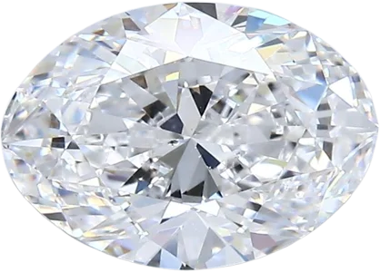 2.01 Carat D SI1 Oval Natural Diamond