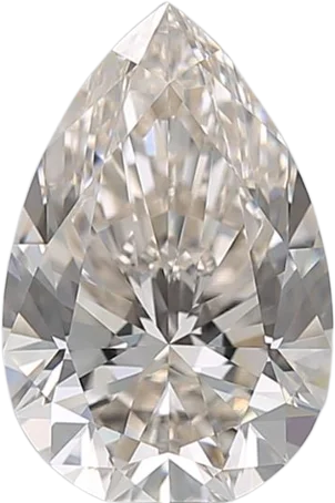 2.01 Carat K VVS2 Pear Natural Diamond