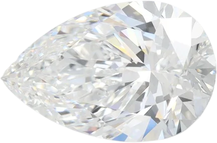 2.08 Carat D VVS1 Pear Lab Diamond